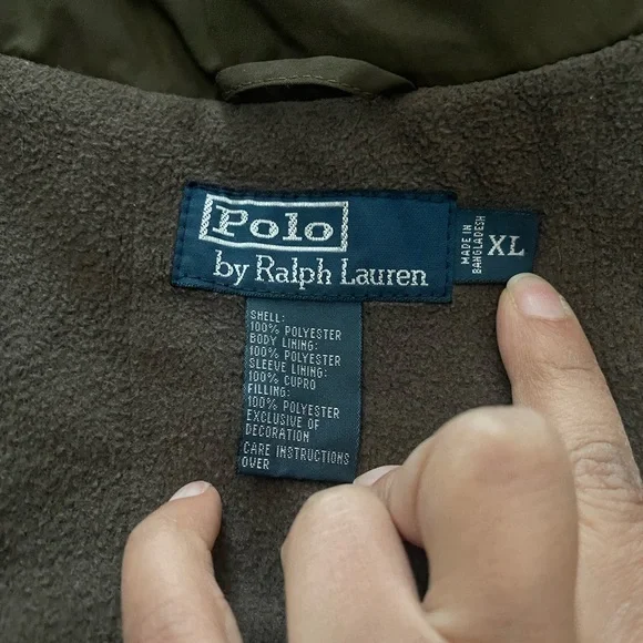 Ralph Lauren Men's olive Hooded Raincoat size xl - Picture 5 of 5